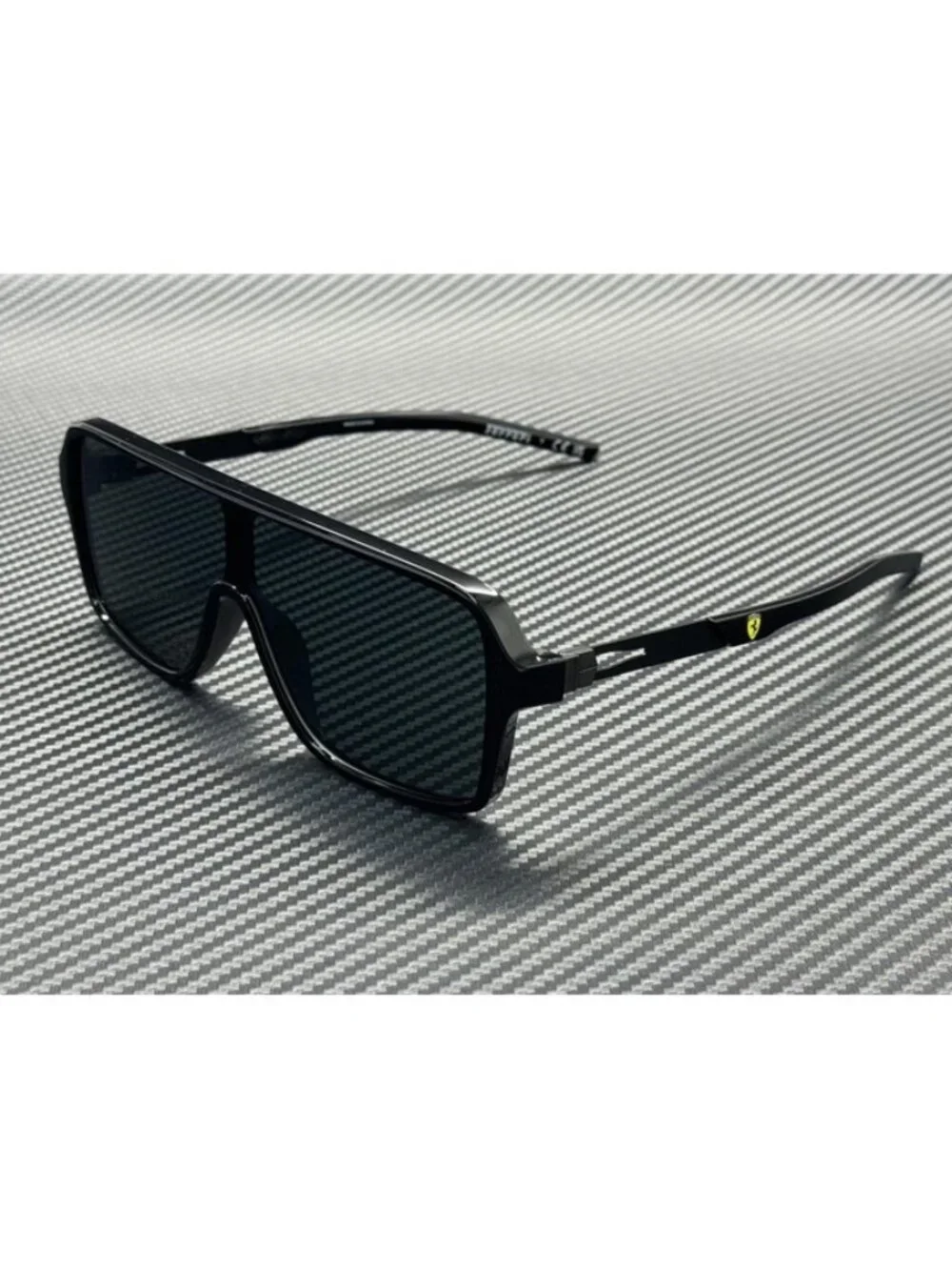 New Ferrari Men Shiny Black Sunglasses 63-21-145